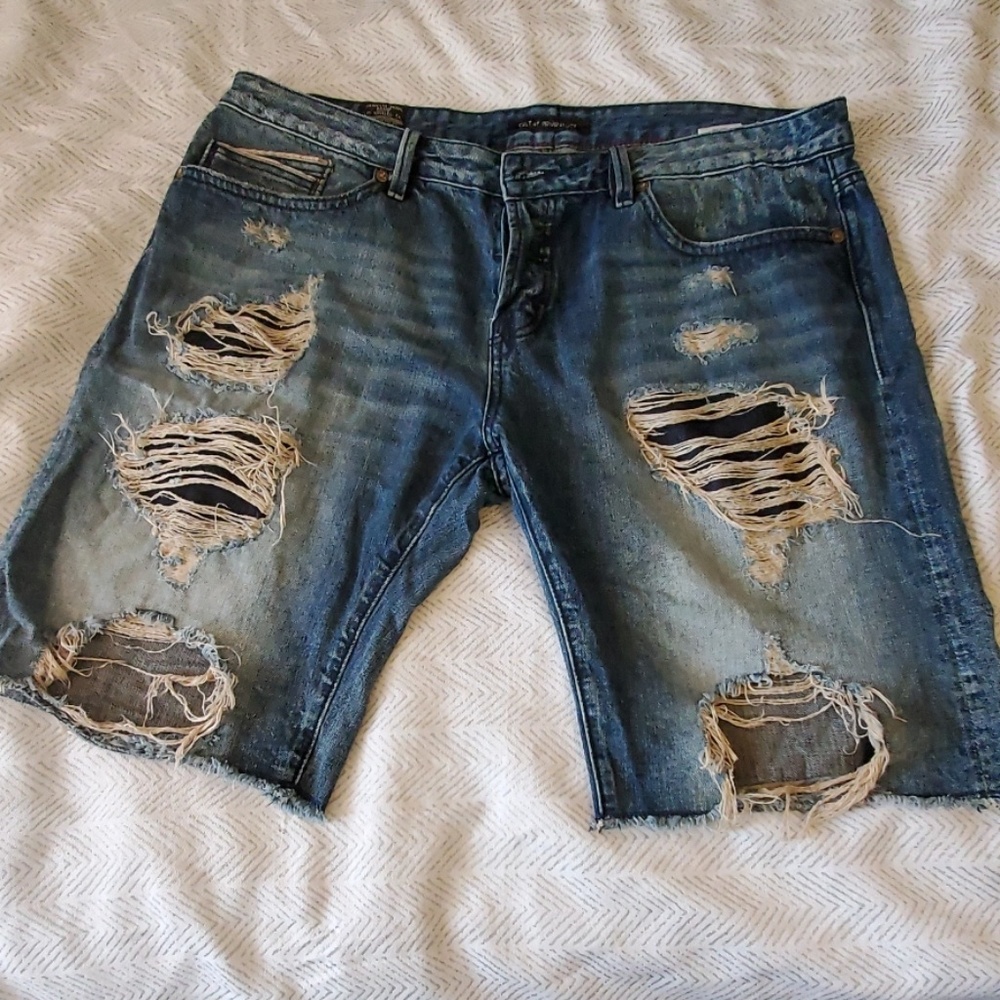 Designer denim shorts